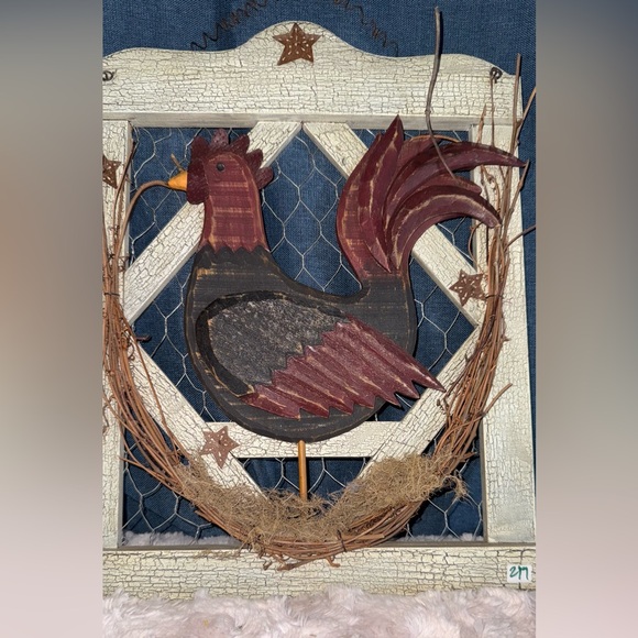 NWOT’s Rustic Rooster Wall Decor - Picture 4 of 13